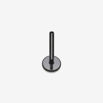 Implant Grade Titanium OneFit Threadless Blackline 4mm Base Flat Back Stud Labret Bar Part